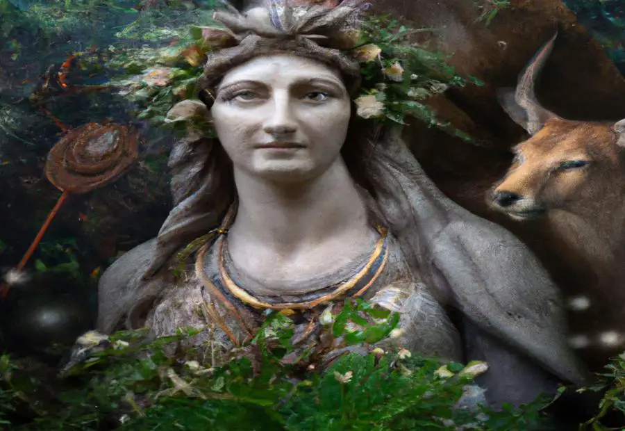 Description of sacred animals and plants associated with Artemis 