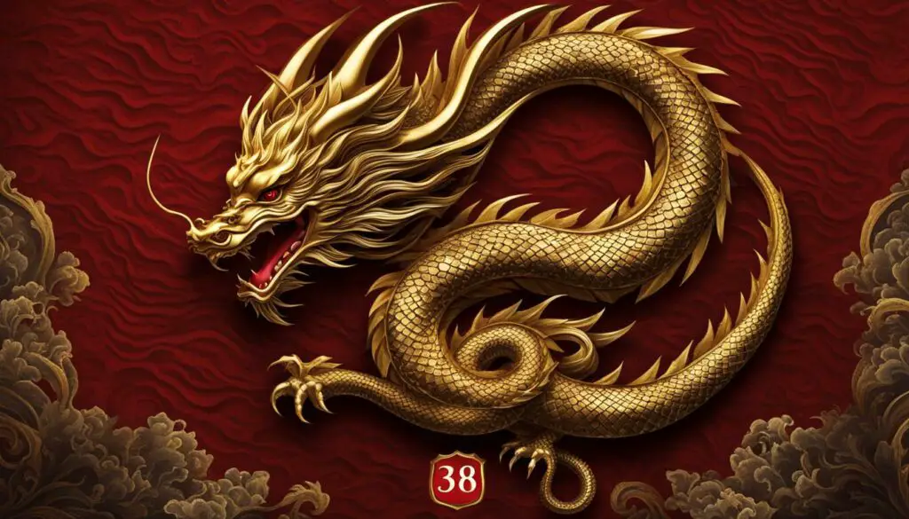 Chinese Dragon with number 38