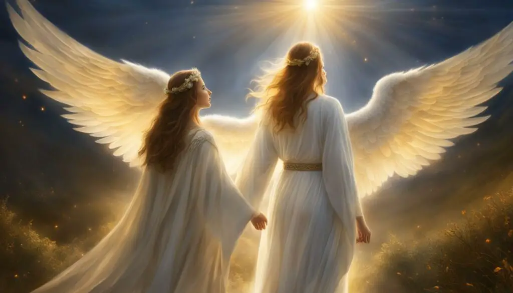 angel guiding a person
