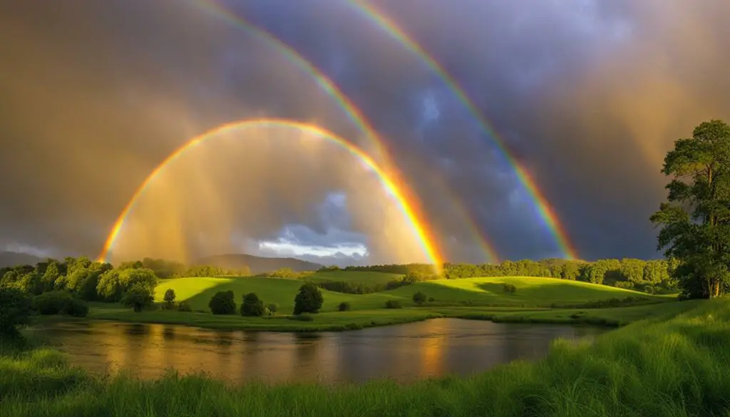 biblical interpretation of rainbow around the sun