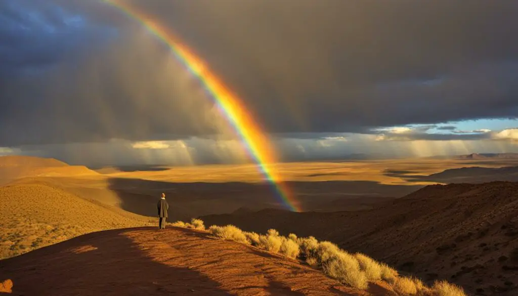 biblical significance of rainbow around the sun