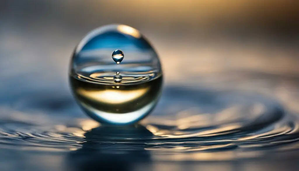 spiritual insights into water droplets