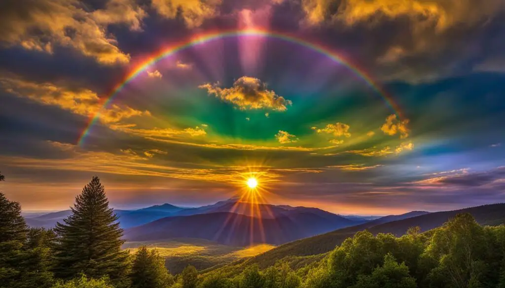 symbolic meaning of rainbow around the sun